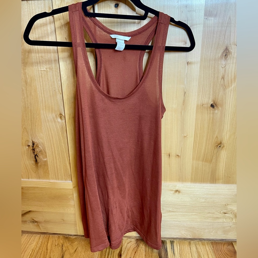 H&M Tissue Tank in Rust